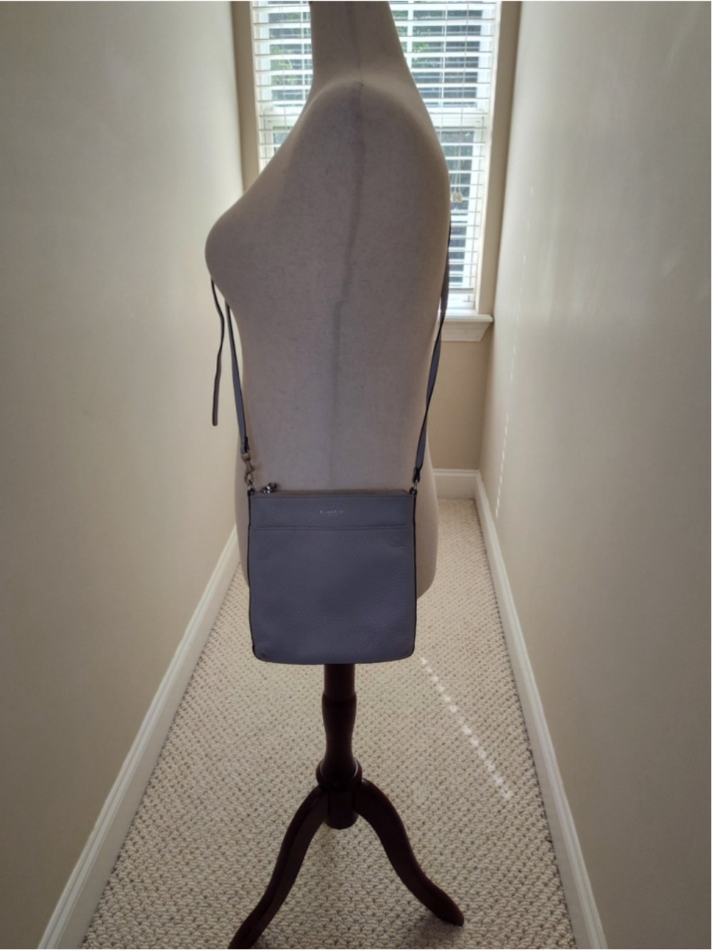 Women's Coach Leather Crossbody Bag One Size Blue